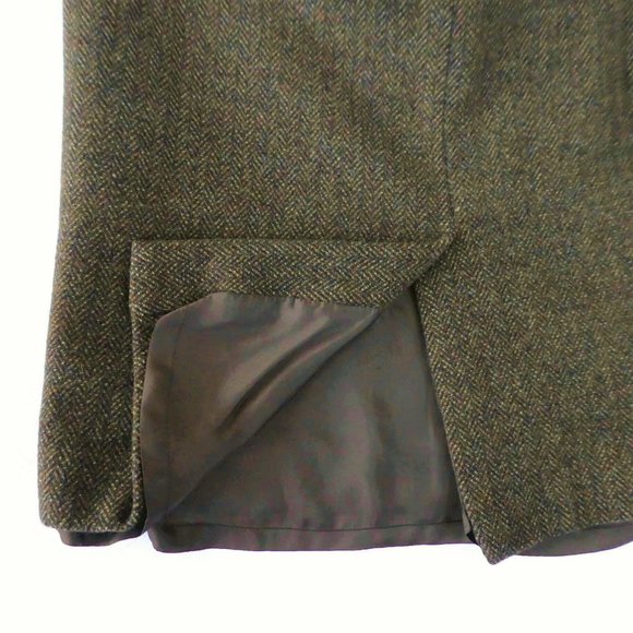 Wool Ann Taylor Dress Career Work Wear Brown Lined Sleeveless Back YKK Zip 6 - Picture 6 of 9